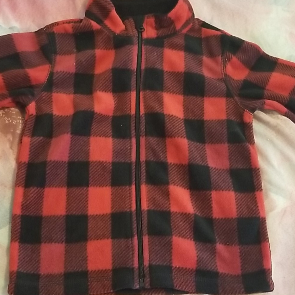 Black and red plaid jacket